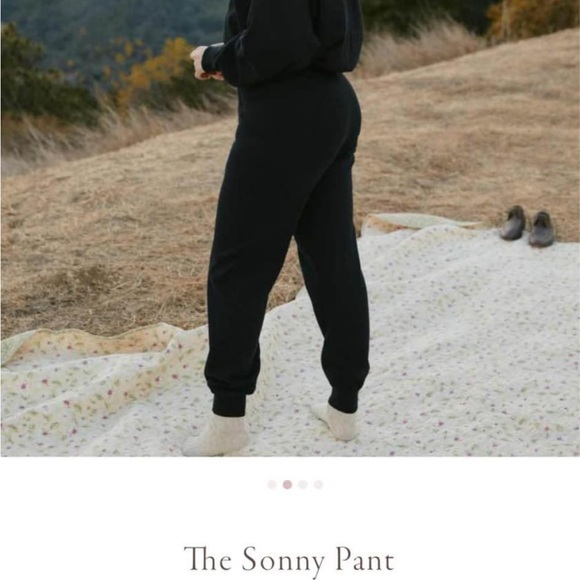 Christy Dawn two piece cotton Sonny set in noir - Picture 8 of 9